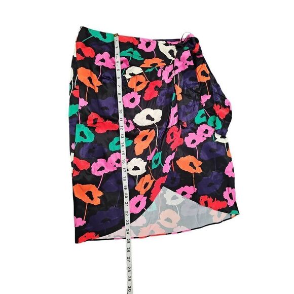 Milly Liza Wrap Poppy Print Skirt - Picture 10 of 10